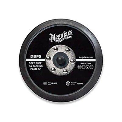 Image of Meguiar&#039;s mens DBP5 s 5 Soft Buff DA Backing Plate Use with MT300 Dual Action Variable Speed Polisher, Black, UK