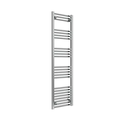 Image of Reina Pre filled Straight Heated Towel Warmer with Standard Element Only, Electric Radiator, Flat Heating Ladder, Bathroom Accessories, Wall Mounted Rail Fixtures, 1600 X 400