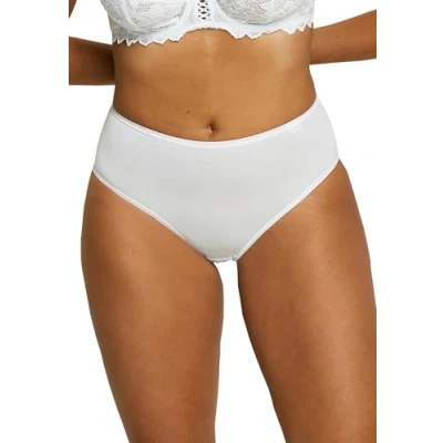Image of Sans Complexe Women&#039;s Simply Cotton Slip, White, UK 20 (Pack of 3)