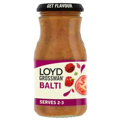 Image of Loyd Grossman Balti Curry Cooking Sauce, 350 g (Pack of 1)