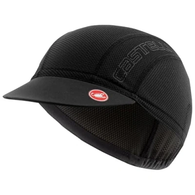 Image of CASTELLI 4523032 010 A/C 2 Cycling Cap Men&#039;s Hat Black Uni