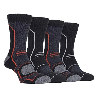Image of Storm Bloc Men&#039;s Hiking Walking Socks with Arch Support (Pack of 4)