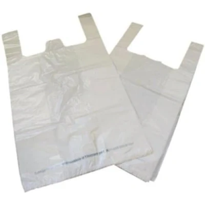 Image of Carrier Bag Biodegradable White (Pack of 1000)