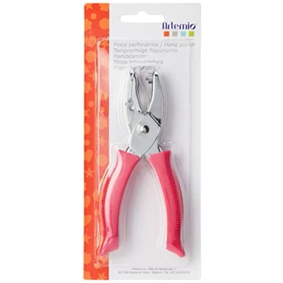 Image of Artemio 3 mm Round Tang Punch, Assorted Colour,9.5 x 2 21 cm
