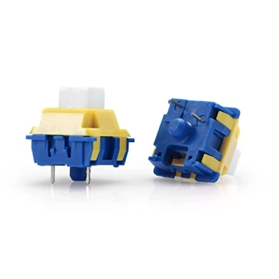 Image of Redragon A113 Bullet B Tactile Mechanical Switch, 3 Pin Plate Mounted Blue Equivalent, Hot Swappable DIY Keyboard Clicky Switch Mod, 50 Million Click(24 pcs Switches, Keycap + Puller)