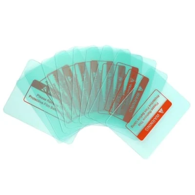 Image of 10PCs Welding Cover Lens Protective Plate Helmet 116 x 90mm Round Corner, Head Protection