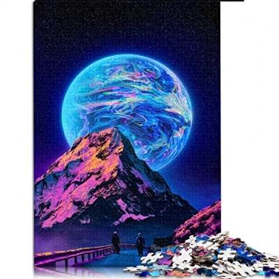 Image of Fun Jigsaw Puzzles For Adults 1000 Piece Dreamscape Kids Wooden Toy Intellectual Game （Size 50x75cm）