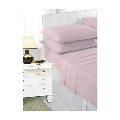Image of Poly Cotton Bunk Bed Fitted Sheets Children Polycotton 75 Cm x 190 Small Size Bedding 9.5&#039;&#039; Deep, Pink
