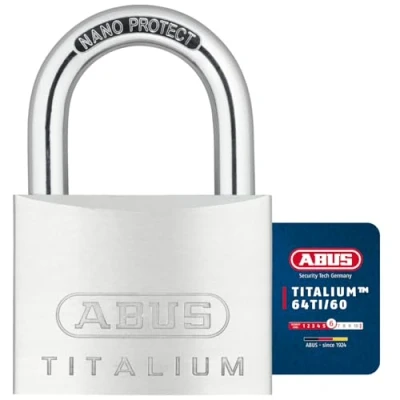 Image of ABUS 64Ti/60 60mm Titalium Padlock Keyed Alike KA6608
