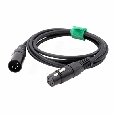 Image of HangTon 4 Pin XLR Male to Female Mic Recorder Mixer Headphone Amplifier Balanced Audio Cable (1 Meter)
