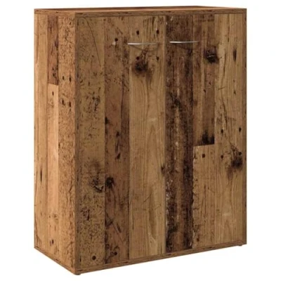 Image of vidaXL Sideboard Engineered Wood Cabinet Cupboard Old Brown 60x30x75 cm for Living Room, Bedroom, Office Modern Style
