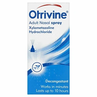 Image of Otrivine Congestion Relief Menthol Nasal Spray, Decongestant Unblock Your Nose in as Little 2 Minutes and Lasts for Up to 10 Hours, 10ml