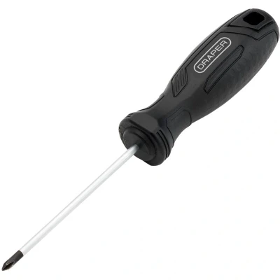 Image of Draper Phillips Hard Grip Screwdriver, PH0 x 75mm 13491 Magnetic Tip, CRV Blade