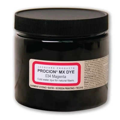 Image of Jacquard Procion MX Fiber Reactive Dye (Magenta) CC# 034 (8 oz.) 1 pcs sku# 1840722MA by