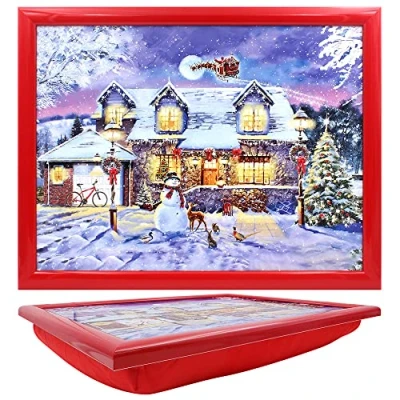 Image of Magic of Christmas Design Cushioned Lap Tray