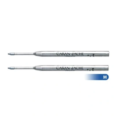 Image of Caran D&#039;ache GOLIATH Ballpoint Ball Pen Refill BLUE MEDIUM (Pack of 2) 8422