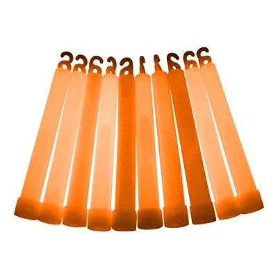 Image of 6 inch Premium (15mm) Glow Sticks (10 Pack, Orange)