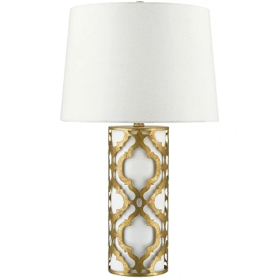 Image of Arabella 1 Light Table Lamp Gold, E27
