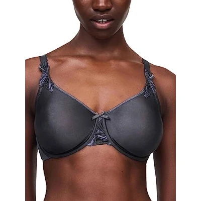 Image of Chantelle Women&#039;s, HEDONA, Covering Molded Bra, Women&#039;s invisible lingerie, Gris Profond/Gris Lavande, 32F