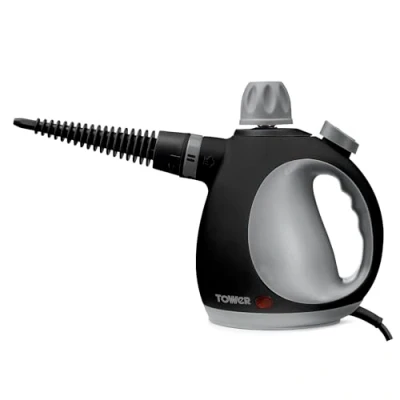 Image of Tower T134000PL steam cleaner Portable 0.25 L 1050 W Black, Platinum