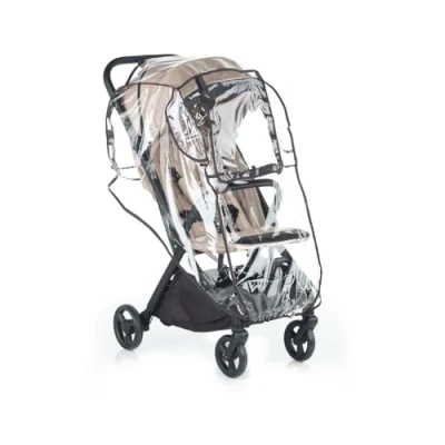 Image of Jane Universal Raincover for Pushchair, Transparent, Plastic, Roll Up, Straps, Velcro