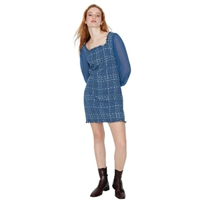 Image of Trendyol Dress Navy Blue A line