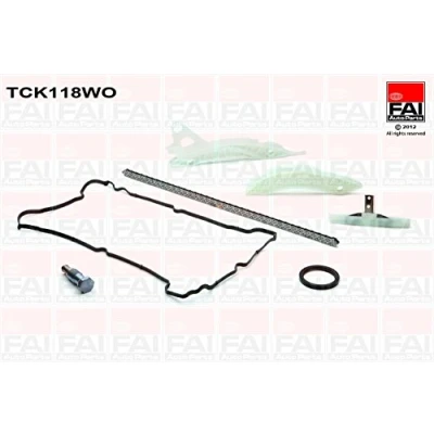 Image of 11311439853, 11317516088, 11317534784, 11318618317, 11318618318 Timing Chain Kit FAI AutoParts TCK118WO MINI: Hatchback, Clubman, Convertible