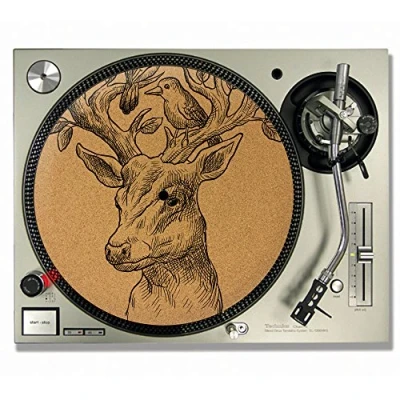 Image of Stag CORK DJ SLIPMATS/Turntable SLIP MATS Vinyl