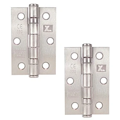 Image of Excel XL963 Pair of 3&quot; Grade 7 Door Hinges, Satin Chrome
