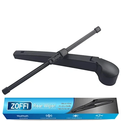 Image of Rear Wiper Arm Blade, Replacement for VW Golf MK7 2012 2019 ZOFFI Back Windscreen Assembly All Season Natural Rubber Cleaning Window