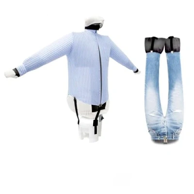 Image of AEOLUS Iron Dryer Automatically Dries Irons Shirts Polo Blouses Sweatshirts Pants Freshens up Clothes Ironing Vertical Drying Professional Upright 2 Programs 5YearsWarranty SA04 INOX