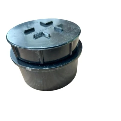 Image of 110MM Black Soil Pipe and Ring Seal Fittings Push Fit End Cap, Stop
