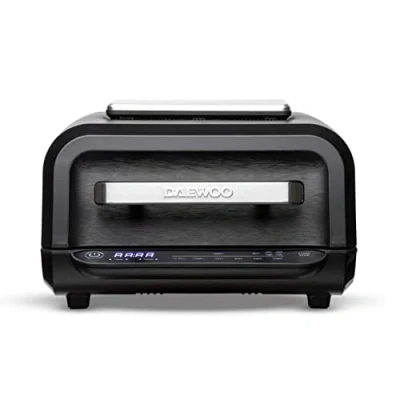 Image of Daewoo Digital Health Grill And Air Fryer, 8 In 1 Combination, Bake, Roast, More For Healthier Cooking With Less Oil, Sleek Modern Design Auto Shut Off, Family Sized, 4 Litres