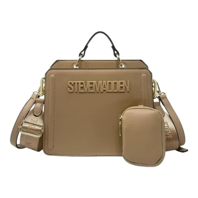 Image of Steve Madden Bevelyn Convertible Crossbody Bag, Camel, One size