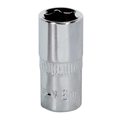 Image of Sealey Premier WallDrive® Socket 8mm 1/4&quot;Sq Drive Fully Polished