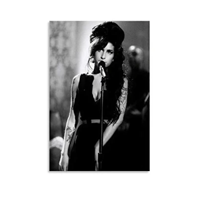 Image of YZLI Amy Winehouse Canvas Art Poster and Wall Picture Print Modern Family bedroom Decor Posters 16x24inch(40x60cm)