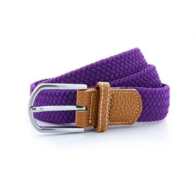 Image of Asquith &amp; Fox unisex Braid stretch belt, , Purple
