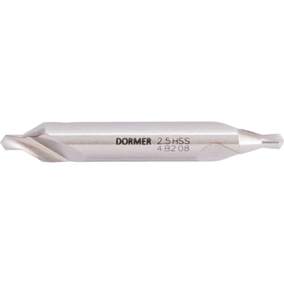 Image of Dormer A225 HSS High Speed Steel Centre Drill Bit with 120 Degree Pilot and 60 Cone, BS328 Standard, Single Pack
