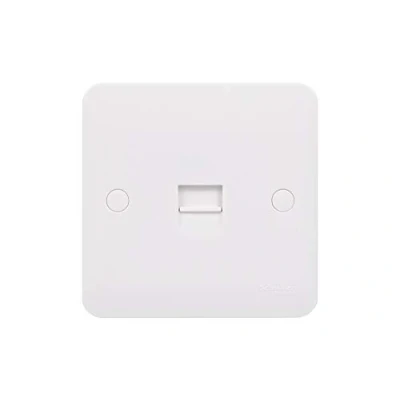 Image of Schneider Electric Lisse White Moulded Single Telephone Socket, Master, GGBL7061S,