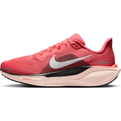 Image of Nike Performance AIR ZOOM Pegasus 41 Road running shoes, Women&#039;s, Size: 6.5, Magic ember/white/black/washed coral Textile
