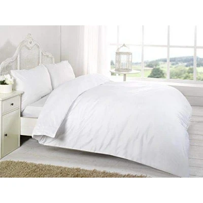 Image of SELECT ED® Luxuries 100% Brushed Cotton Thermal Flannelette Fitted Or Flat Bed Sheets. Pillow Cases (Single Sheet, White)