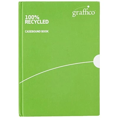 Image of Graffico A5 Recycled Case Bound Feint Ruled 160 Pages Notebook