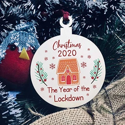 Image of RED OCEAN Novelty Christmas Bauble Year Of The Lockdown Tree Decoration Gift 2020