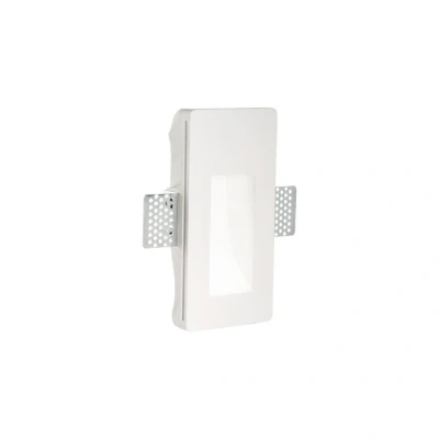 Image of Walky 2 Integrated LED Plaster In Indoor Recessed Marker Wall Lamp 1 Light White 3000K