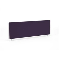 Image of Impulse/Evolve Plus Bench Screen 1200 Bespoke Tansy Purple White Frame