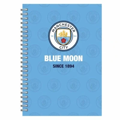 Image of Manchester City FC Spiral Crest A5 Notebook