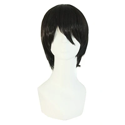 Image of MapofBeauty Fashion Men&#039;s Short Straight Wig (Black)