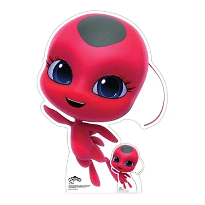 Image of Star Cutouts SC4204 Tikki Kwami Mini Cardboard Cut Out Height 80cm Miraculous: Tales of Ladybug &amp; Cat Noir