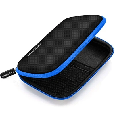 Image of Deleycon Hard Drive Case Schwarz/Blau