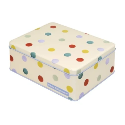 Image of Emma Bridgewater Polka Dot Deep Rectangular Tin